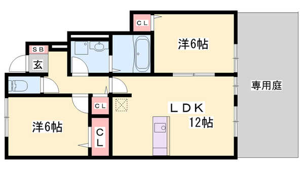 コンフォートMの物件間取画像